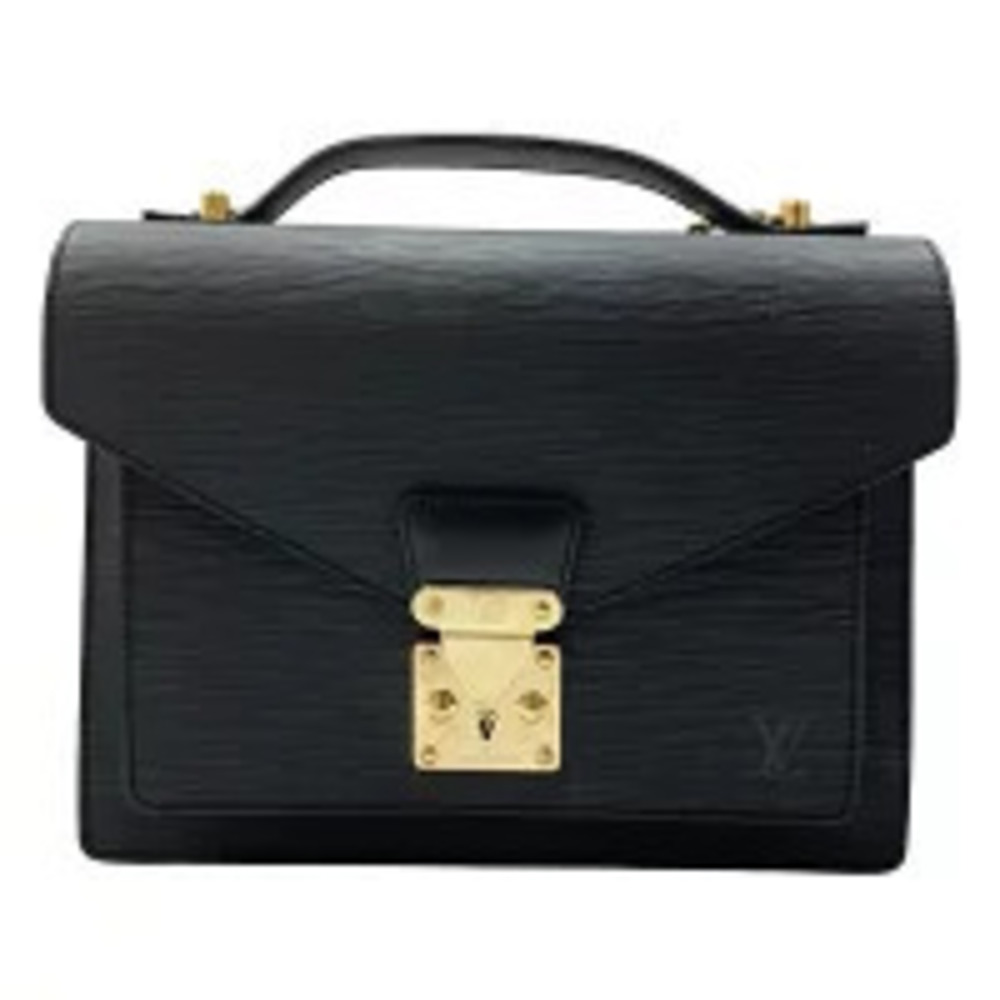 Louis Vuitton Epi Monceau Handbag Black